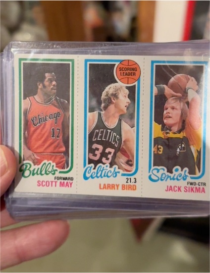 1980-81 Topps #30 Larry Bird Scoring Leader — front