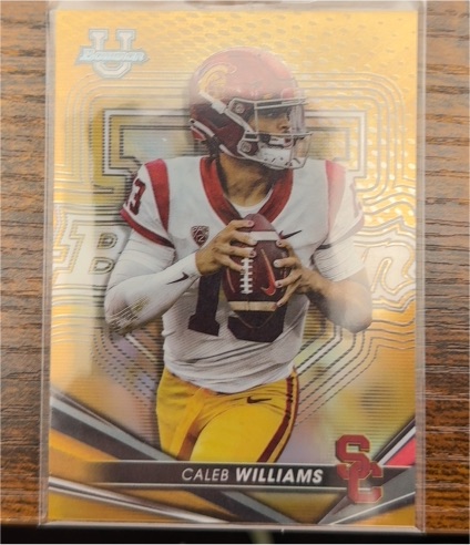 2022 Bowman's Best University #1 Caleb Williams — front