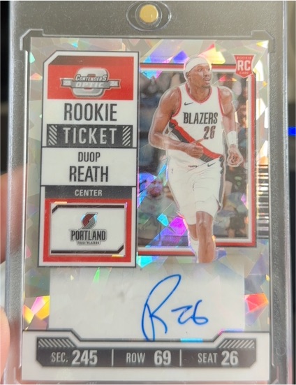 2023-24 Panini Contenders Optic #245 Duop Reath Rookie Ticket — front