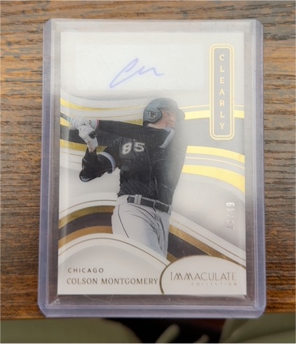 2023 Panini Immaculate Collection Clearly #Colson Montgomery — front