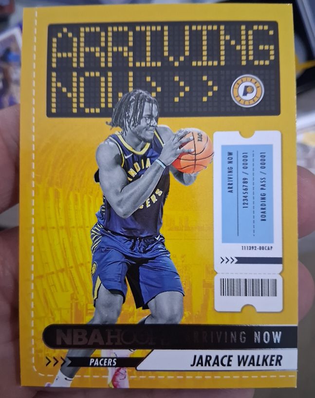 2023-24 Panini NBA Hoops #3 Jarace Walker Arriving Now Indiana Pacers Rookie — front
