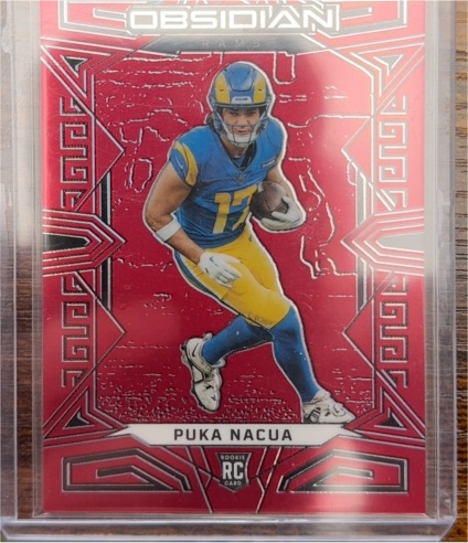 2023 Panini Obsidian #156 Puka Nacua — front