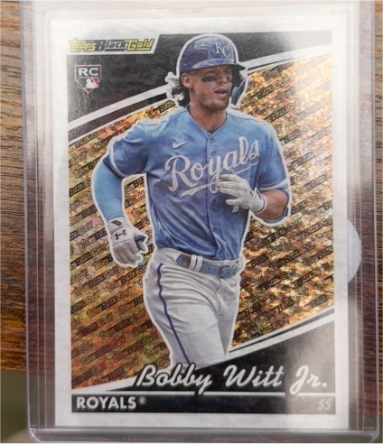 2022 Topps Update Black Gold #BG-11 Bobby Witt Jr. — front