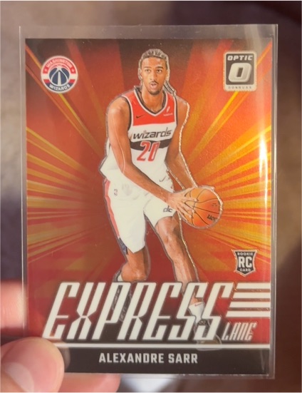 2024-25 Donruss Optic #11 Alexandre Sarr Express Lane Rookie Card — front