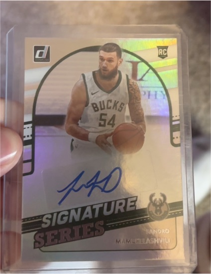 2021-22 Donruss Signature Series #SS-SMM Sandro Mamukelashvili — front