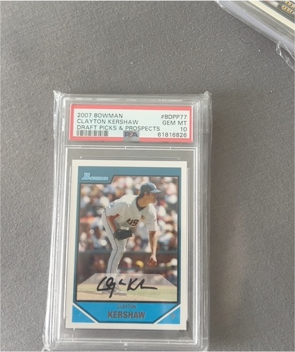 2007 Bowman Draft Picks & Prospects #BDPP77 Clayton Kershaw — front