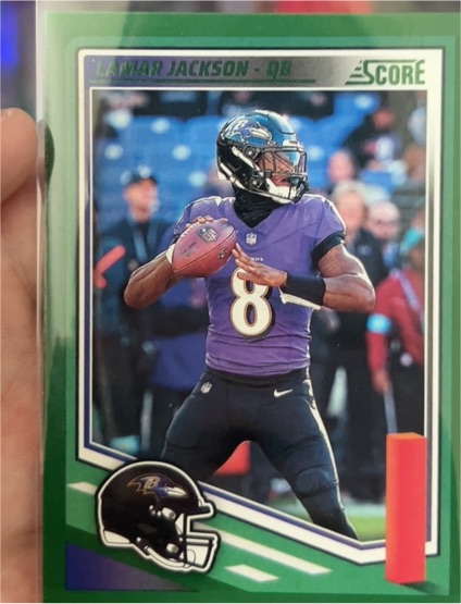 2025 Panini Score #75 Lamar Jackson — front