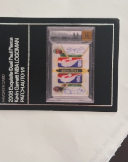 2008 Favorite Card Exquisite Dual Paul Pecco Kevin Gaudet Neal Lochead PATCH AUTO 1/1 — front