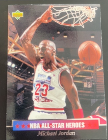 1992-93 Upper Deck NBA All-Star Heroes #15 Michael Jordan — front
