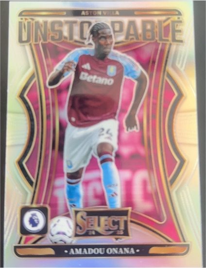 2024-25 Panini Select Premier League #3 Amadou Onana Unstoppable — front