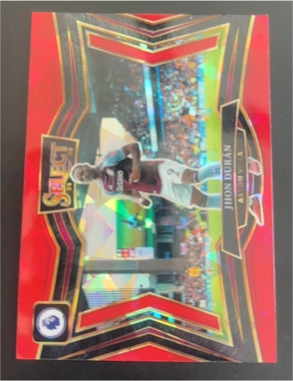 2024-25 Panini Select Premier League Field Level Red Ice Jhon Durán — front