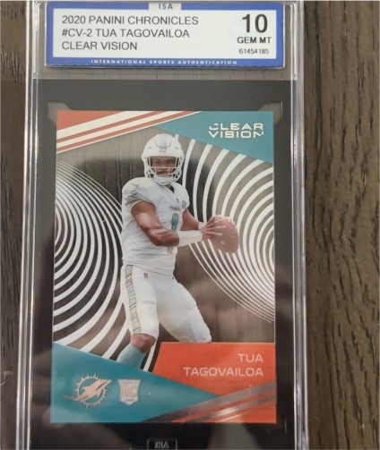 2020 Panini Chronicles #CV-2 Tua Tagovailoa Clear Vision — front