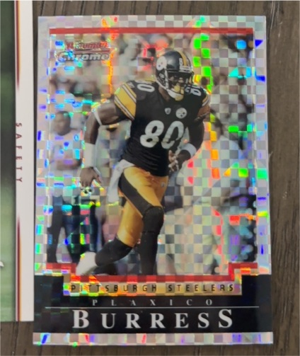 2004 Bowman Chrome #34 Plaxico Burress — front