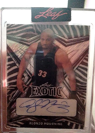 2022 Leaf Exotic Alonzo Mourning — front