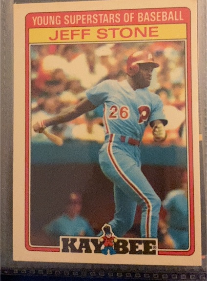 1986 Topps Kay-Bee Young Superstars of Baseball #30 Jeff Stone — front