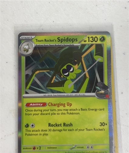 2025 Pokémon Scarlet & Violet Destined Rivals #20 Team Rocket's Spidops — front