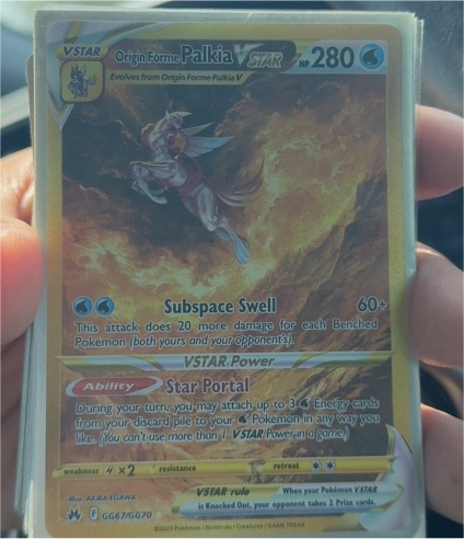 2023 Pokémon Crown Zenith #GG67 Origin Forme Palkia VSTAR — front