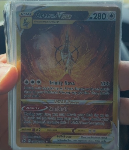 2023 Pokémon Crown Zenith #GG70 Arceus VSTAR — front
