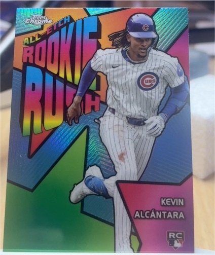2025 Topps Chrome #CERR-8 Kevin Alcantara All-Etch Rookie Rush — front
