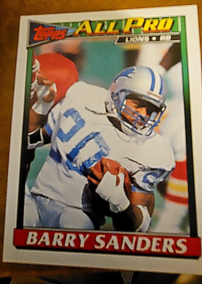 1991 Topps All Pro #415 Barry Sanders — front