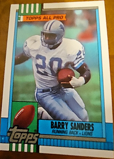 1990 Topps #352 Barry Sanders — front