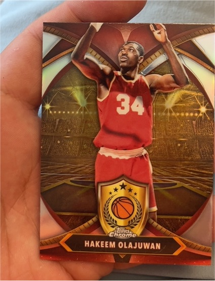 2024-25 Topps Chrome Ball of Duty #BOD-21 Hakeem Olajuwon — front