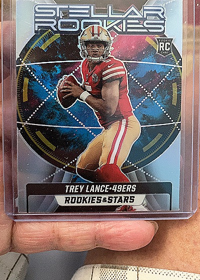 2021 Panini Rookies & Stars #SR-3 Trey Lance Stellar Rookies Silver Prizm — front