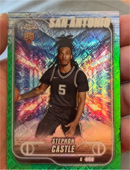 2024-25 Topps Chrome #122 Stephon Castle — front