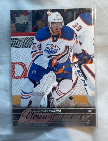 2015-16 Upper Deck #456 Jujhar Khaira Young Guns — front