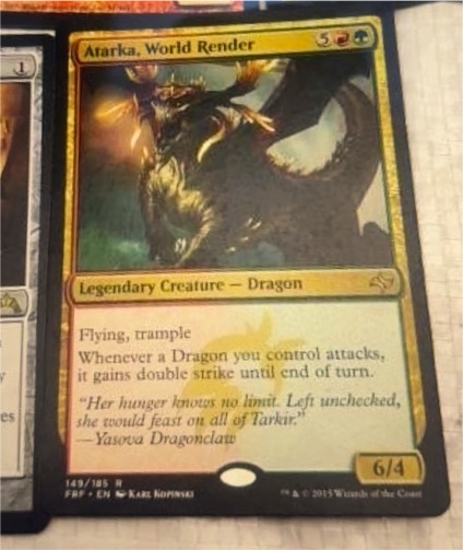 2015 Magic: The Gathering #149 Atarka, World Render — front