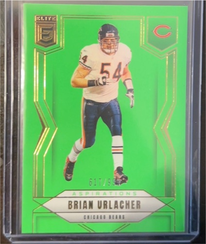 2025 Panini Donruss Elite #49 Brian Urlacher Aspirations Lime Green — front
