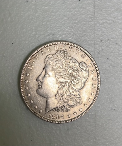1884 Morgan Silver Dollar — front