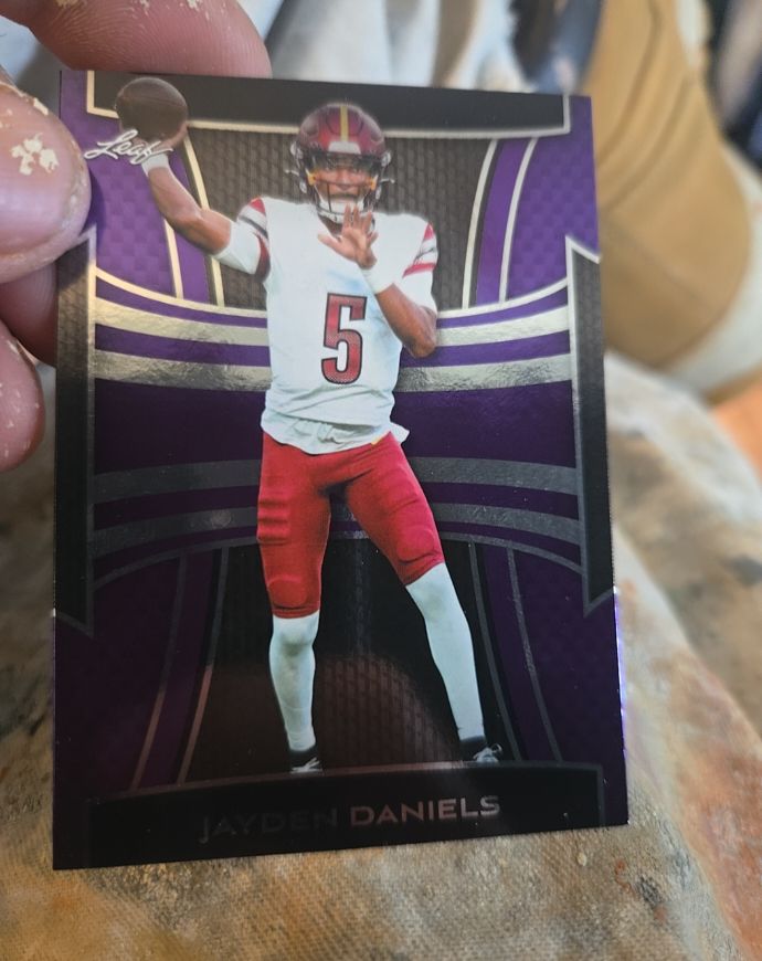 2025 Leaf Metal #B-82 Jayden Daniels — front