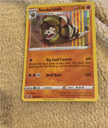 2021 Pokémon Battle Styles #082 Sandaconda — front