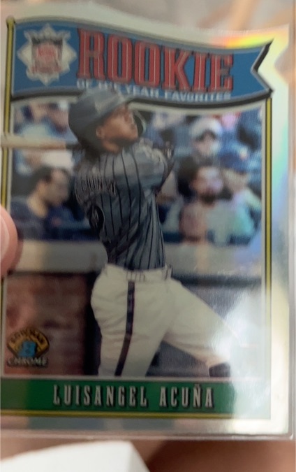 2025 Bowman Rookie of the Year Favorites #ROY-4 Luisangel Acuña — front