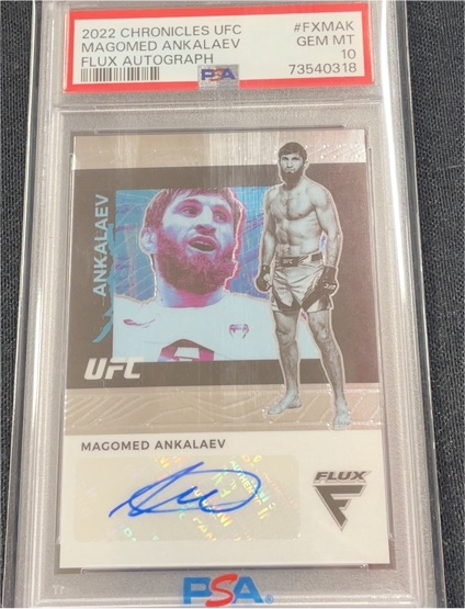 2022 Panini Chronicles UFC #FXMAK Magomed Ankalaev Flux Autograph — front