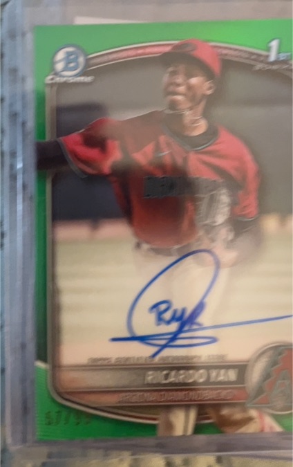 2025 Bowman Chrome #CPA-RY Ricardo Yan — front