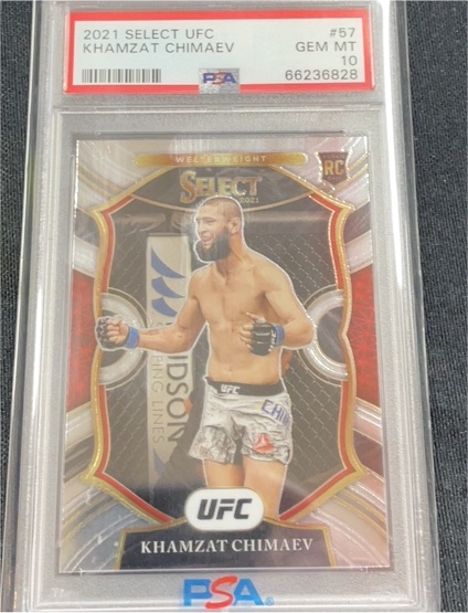 2021 Panini Select UFC #57 Khamzat Chimaev — front
