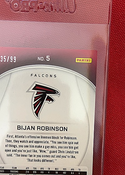 2023 Panini Prizm #5 Bijan Robinson — back