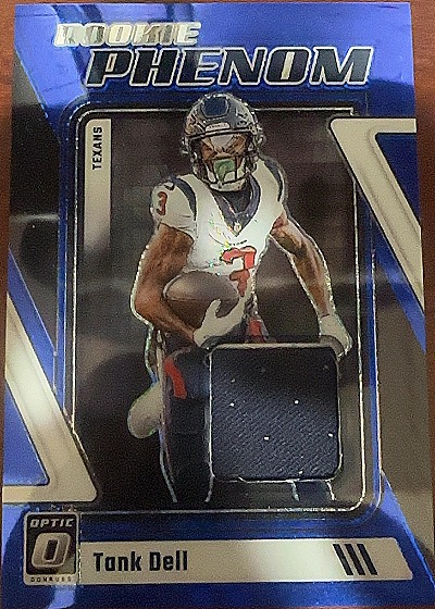 2023 Panini Donruss Optic #RP-TD Tank Dell Rookie Phenom Blue Hyper — front