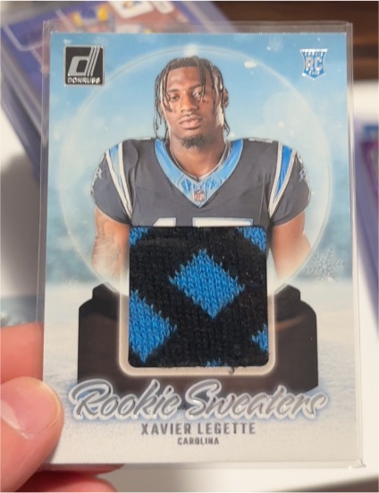 2024 Donruss Rookie Holiday Sweaters #RHS-XLE Xavier Legette — front