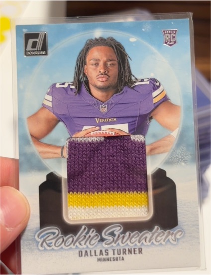 2024 Donruss Rookie Holiday Sweaters #RHS-DTU Dallas Turner — front