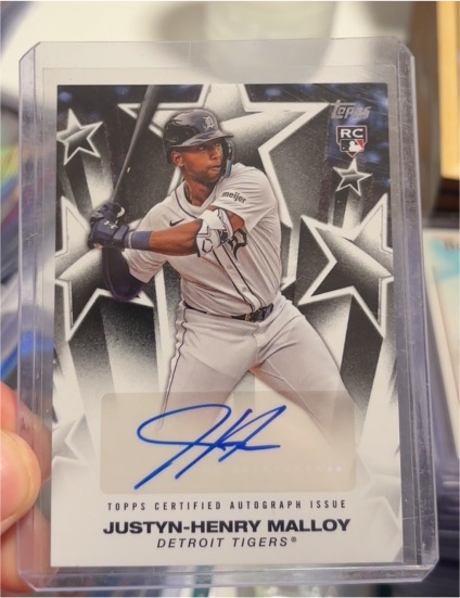2025 Topps Series 1 Baseball Stars Auto #BSA-JHM Justyn-Henry Malloy — front