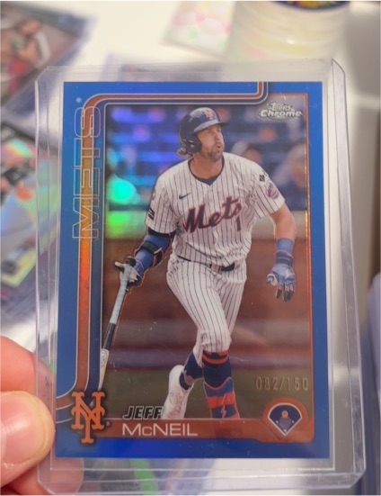 2025 Topps Chrome #167 Jeff McNeil — front