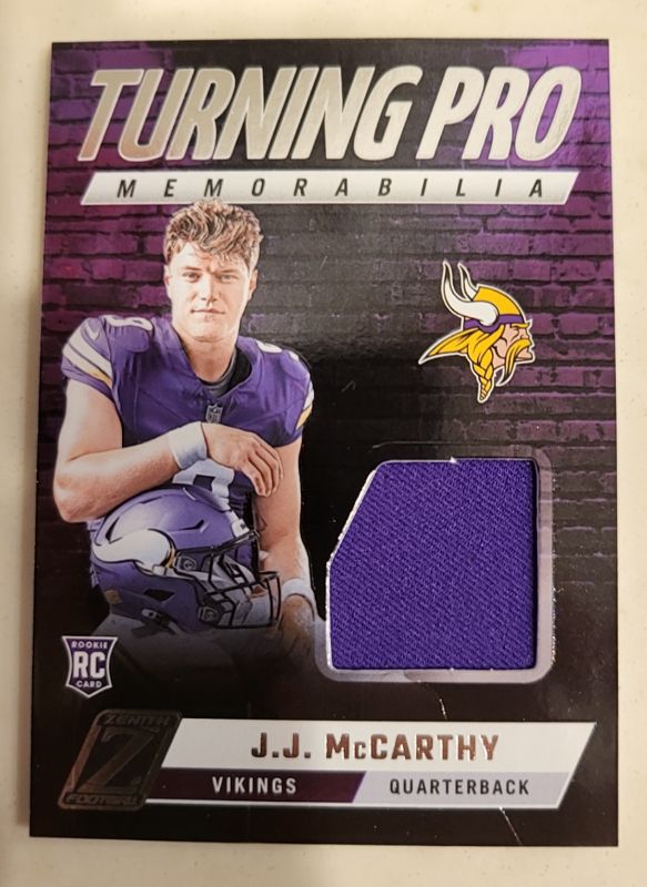 2024 Panini Zenith Turning Pro Memorabilia #TPM-JJM J.J. McCarthy — front