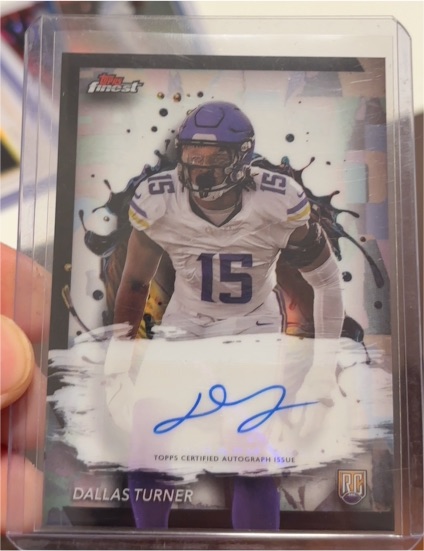 2024 Topps Finest Rookie Autographs #RFA-DT Dallas Turner — front