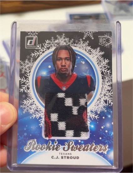 2023 Panini Donruss #HS-CJS C.J. Stroud Rookie Holiday Sweaters — front