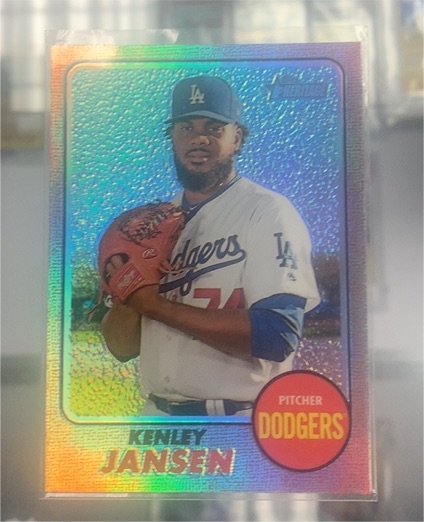 2017 Topps Heritage Chrome #712 Kenley Jansen — front