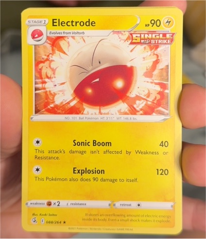 2021 Pokémon Fusion Strike #088 Electrode — front