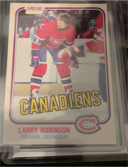 1981-82 O-Pee-Chee #179 Larry Robinson — front